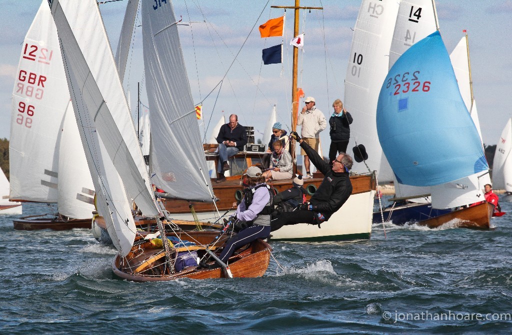 Tight racing at the 2012 Bosham Classic Boat Revival © Jonathan Hoare